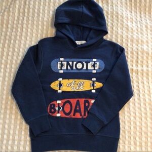Kids Navy Blue Graphic Hoodie